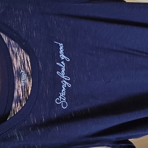 Old Navy Active "Strong Feels Good" Navy Blue Sleeveless Sz. XL Top - Picture 3 of 8